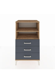Hyperion Komodin 2 Raflı 3 Çekmeceli 60x44x106 Çam-Antrasit