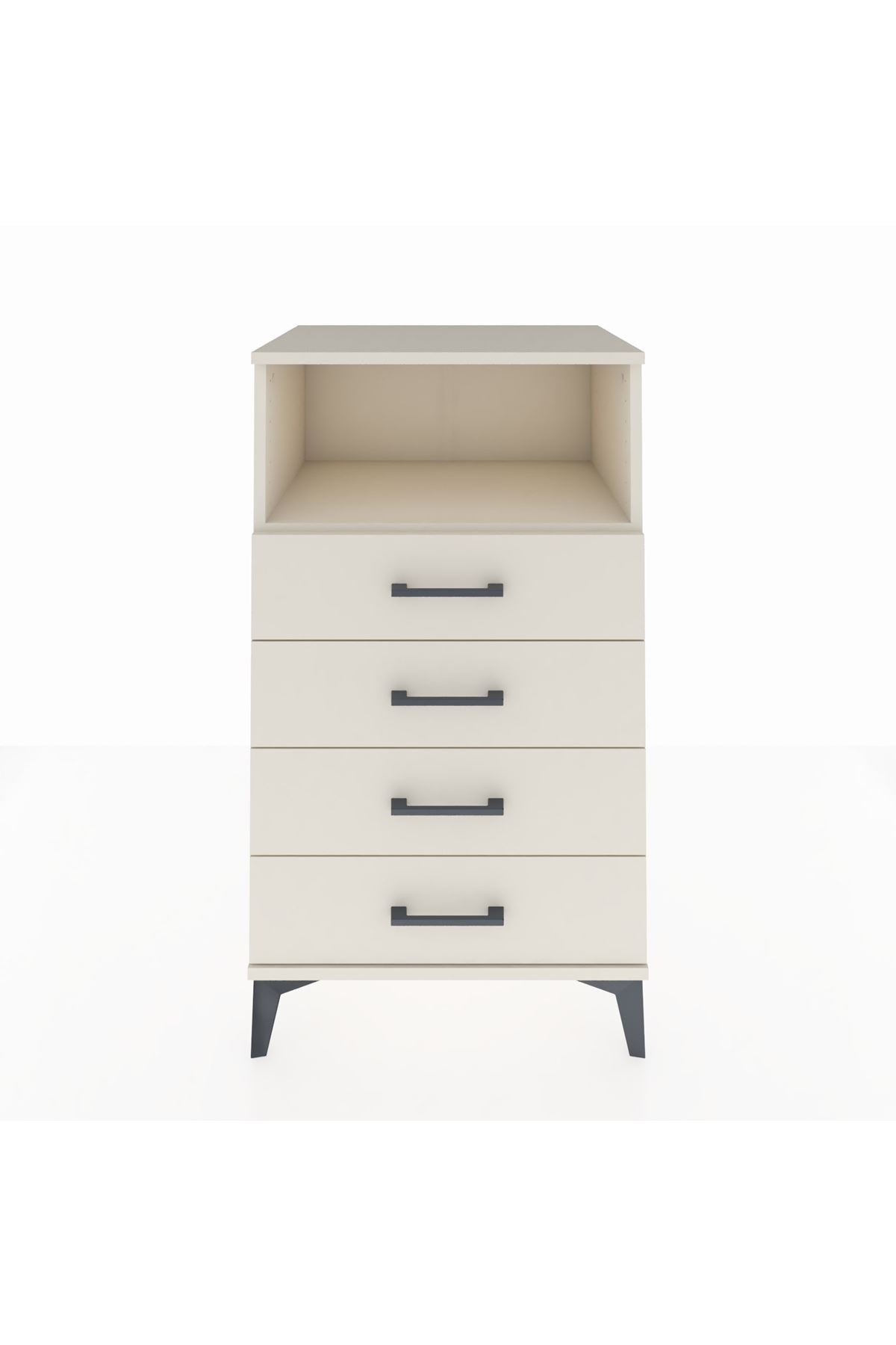 Hyperion Komodin Tek Raflı 4 Çekmeceli 60x44x106 Aytaşı-Aytaşı