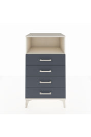 Hyperion Komodin Tek Raflı 4 Çekmeceli 60x44x106 Aytaşı-Antrasit