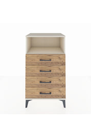 Hyperion Komodin Tek Raflı 4 Çekmeceli 60x44x106 Aytaşı-Çam