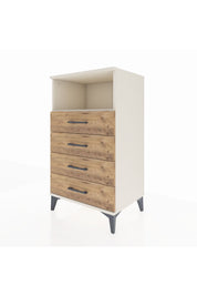 Hyperion Komodin Tek Raflı 4 Çekmeceli 60x44x106 Aytaşı-Çam