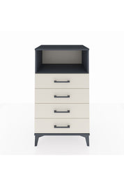 Hyperion Komodin Tek Raflı 4 Çekmeceli 60x44x106 Antrasit-Aytaşı