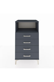 Hyperion Komodin Tek Raflı 4 Çekmeceli 60x44x106 Antrasit-Antrasit