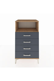 Hyperion Komodin Tek Raflı 4 Çekmeceli 60x44x106 Çam-Antrasit