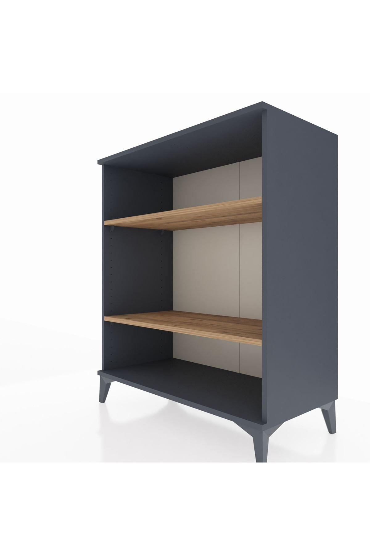 Hyperion Şifonyer 2 Raflı 88x44x106 Antrasit-Çam