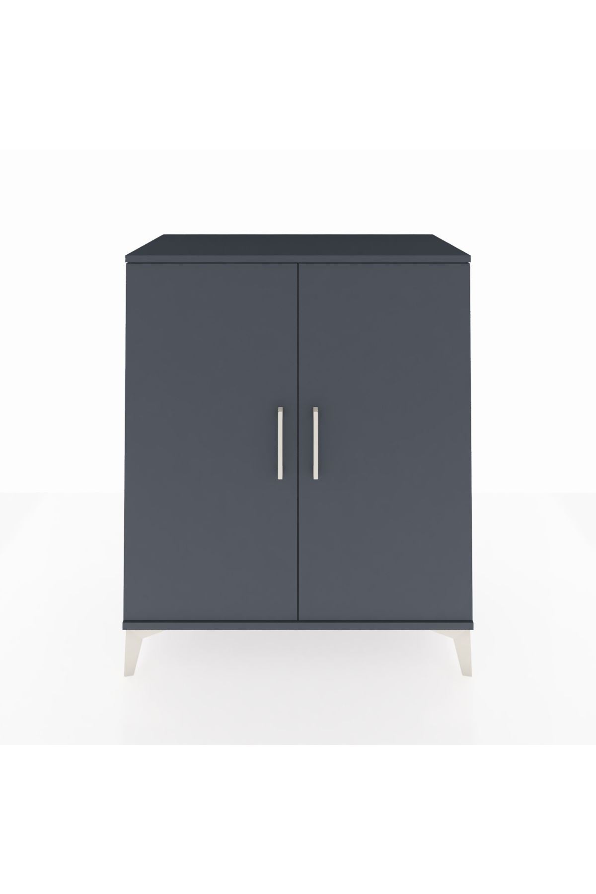 Hyperion Şifonyer 2 Kapaklı 88x44x106 Antrasit-Antrasit