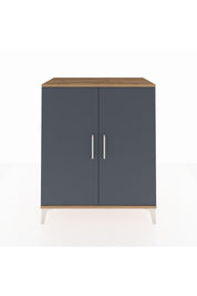 Hyperion Şifonyer 2 Kapaklı 88x44x106 Çam-Antrasit