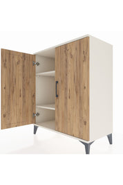 Hyperion Şifonyer 2 Raflı 2 Kapaklı 88x44x106 Aytaşı-Çam