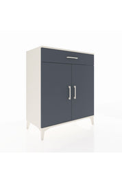 Hyperion Şifonyer 2 Raflı Tek Çekmeceli 2 Kapaklı 88x44x106 Aytaşı-Antrasit