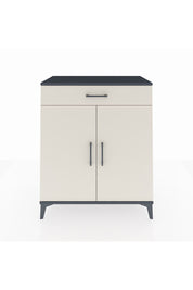 Hyperion Şifonyer 2 Raflı Tek Çekmeceli 2 Kapaklı 88x44x106 Antrasit-Aytaşı