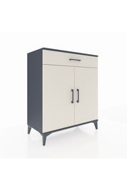 Hyperion Şifonyer 2 Raflı Tek Çekmeceli 2 Kapaklı 88x44x106 Antrasit-Aytaşı