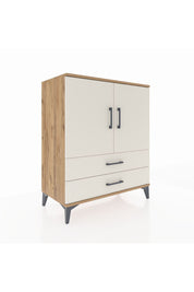 Hyperion Şifonyer 2 Raflı 2 Çekmeceli 2 Kapaklı 88x44x106 Çam-Aytaşı