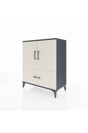 Hyperion Şifonyer 2 Raflı Tek Çekmeceli 2 Kapaklı 88x44x106 Antrasit-Aytaşı
