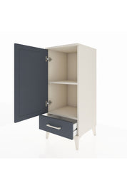 Hyperion Komodin 2 Raflı Tek Çekmeceli Tek Kapaklı 44x44x106 Aytaşı-Antrasit