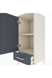 Hyperion Komodin 2 Raflı Tek Çekmeceli Tek Kapaklı 44x44x106 Aytaşı-Antrasit