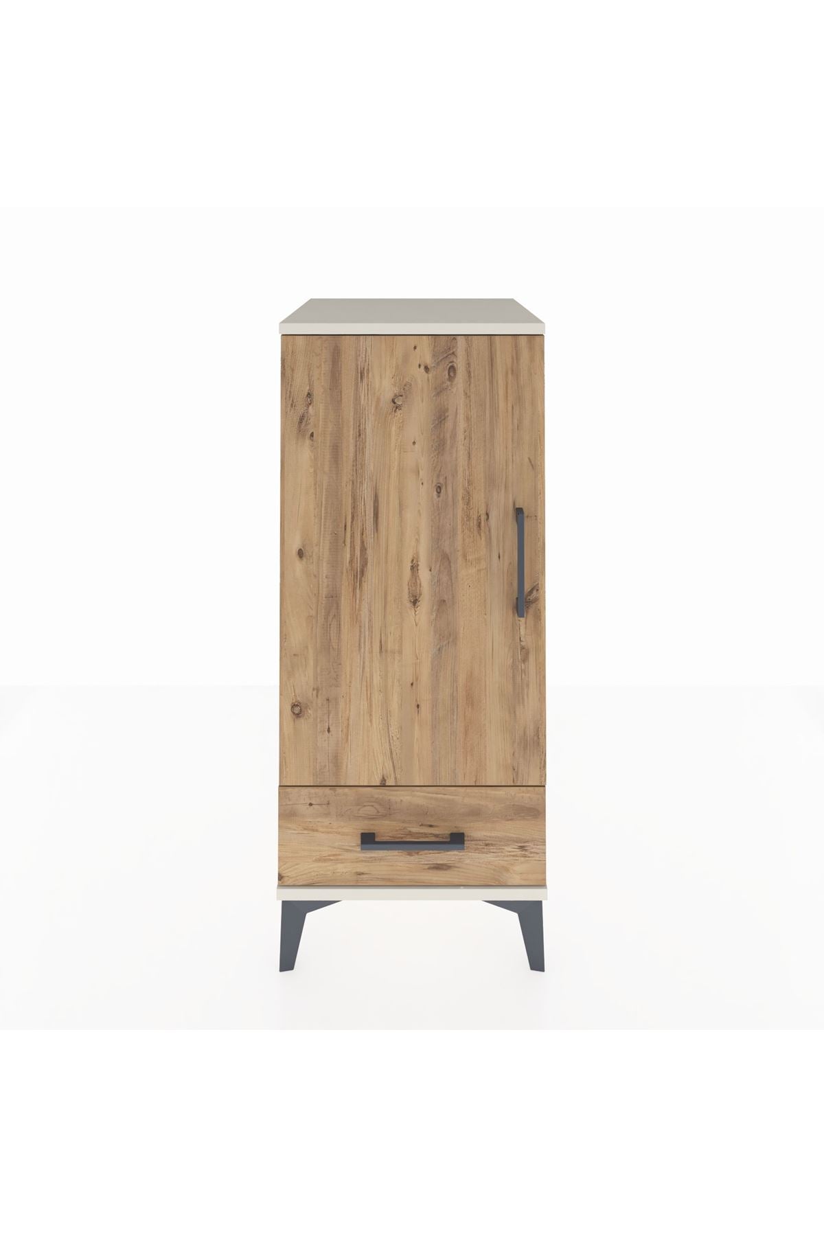 Hyperion Komodin 2 Raflı Tek Çekmeceli Tek Kapaklı 44x44x106 Aytaşı-Çam