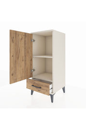 Hyperion Komodin 2 Raflı Tek Çekmeceli Tek Kapaklı 44x44x106 Aytaşı-Çam