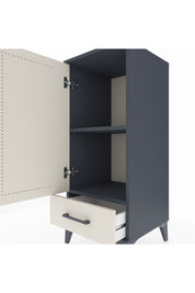 Hyperion Komodin 2 Raflı Tek Çekmeceli Tek Kapaklı 44x44x106 Antrasit-Aytaşı