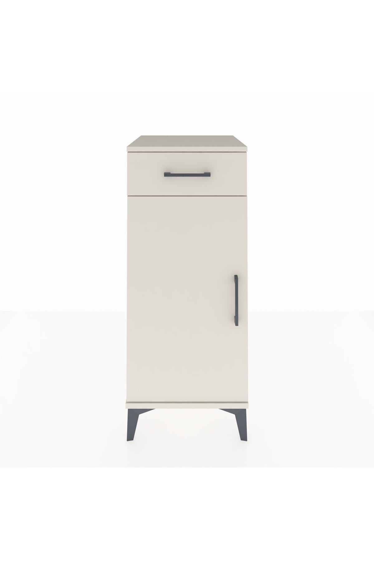 Hyperion Komodin Tek Raflı Tek Çekmeceli Tek Kapaklı 44x44x106 Aytaşı-Aytaşı