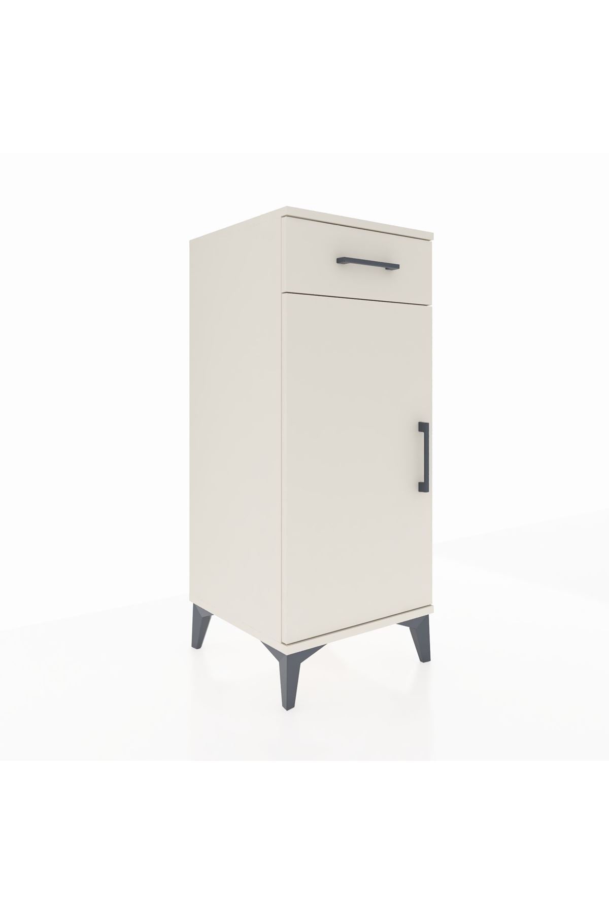 Hyperion Komodin Tek Raflı Tek Çekmeceli Tek Kapaklı 44x44x106 Aytaşı-Aytaşı