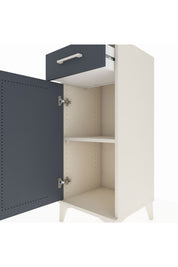 Hyperion Komodin Tek Raflı Tek Çekmeceli Tek Kapaklı 44x44x106 Aytaşı-Antrasit