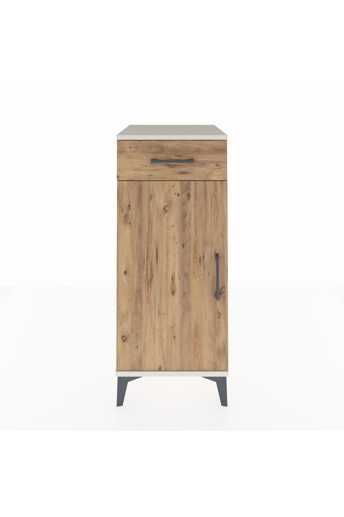 Hyperion Komodin Tek Raflı Tek Çekmeceli Tek Kapaklı 44x44x106 Aytaşı-Çam