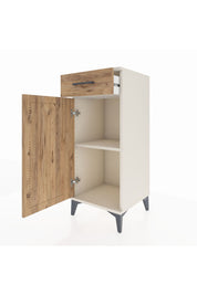 Hyperion Komodin Tek Raflı Tek Çekmeceli Tek Kapaklı 44x44x106 Aytaşı-Çam