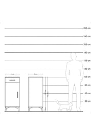 Hyperion Komodin Tek Raflı Tek Çekmeceli Tek Kapaklı 44x44x106 Aytaşı-Çam