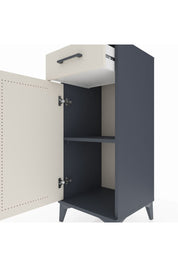 Hyperion Komodin Tek Raflı Tek Çekmeceli Tek Kapaklı 44x44x106 Antrasit-Aytaşı