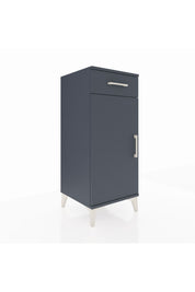 Hyperion Komodin Tek Raflı Tek Çekmeceli Tek Kapaklı 44x44x106 Antrasit-Antrasit