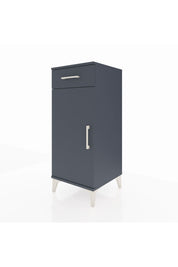Hyperion Komodin Tek Raflı Tek Çekmeceli Tek Kapaklı 44x44x106 Antrasit-Antrasit