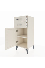 Hyperion Komodin Tek Raflı 2 Çekmeceli Tek Kapaklı 44x44x106 Aytaşı-Aytaşı