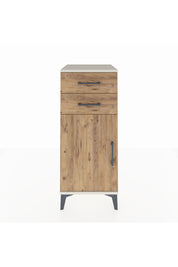 Hyperion Komodin Tek Raflı 2 Çekmeceli Tek Kapaklı 44x44x106 Aytaşı-Çam
