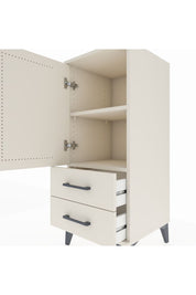 Hyperion Komodin 2 Raflı 2 Çekmeceli Tek Kapaklı 44x44x106 Aytaşı-Aytaşı