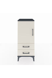 Hyperion Komodin 2 Raflı 2 Çekmeceli Tek Kapaklı 44x44x106 Antrasit-Aytaşı