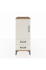 Hyperion Komodin 2 Raflı 2 Çekmeceli Tek Kapaklı 44x44x106 Çam-Aytaşı