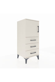 Hyperion Komodin 2 Raflı 3 Çekmeceli Tek Kapaklı 44x44x106 Aytaşı-Aytaşı