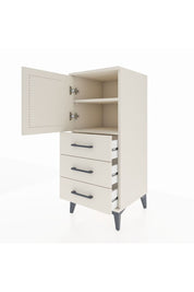 Hyperion Komodin 2 Raflı 3 Çekmeceli Tek Kapaklı 44x44x106 Aytaşı-Aytaşı