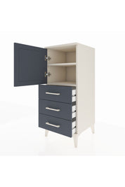 Hyperion Komodin 2 Raflı 3 Çekmeceli Tek Kapaklı 44x44x106 Aytaşı-Antrasit