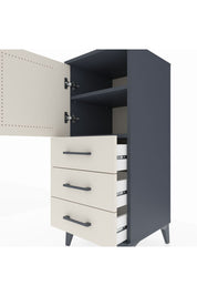 Hyperion Komodin 2 Raflı 3 Çekmeceli Tek Kapaklı 44x44x106 Antrasit-Aytaşı