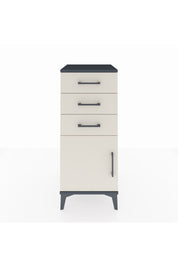 Hyperion Komodin Tek Raflı 3 Çekmeceli Tek Kapaklı 44x44x106 Antrasit-Aytaşı