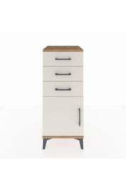 Hyperion Komodin Tek Raflı 3 Çekmeceli Tek Kapaklı 44x44x106 Çam-Aytaşı