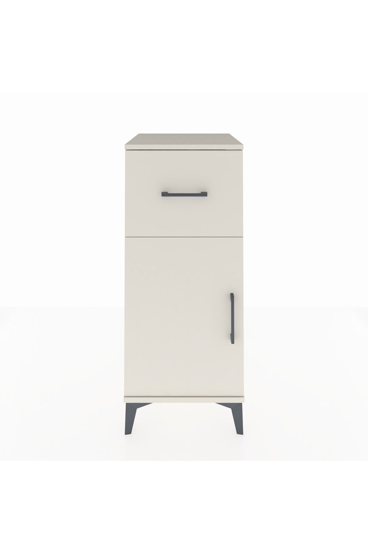 Hyperion Komodin Tek Raflı Tek Çekmeceli Tek Kapaklı 44x44x106 Aytaşı-Aytaşı