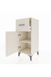 Hyperion Komodin Tek Raflı Tek Çekmeceli Tek Kapaklı 44x44x106 Aytaşı-Aytaşı