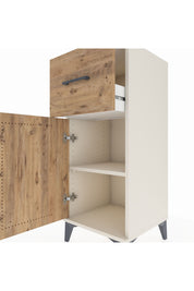 Hyperion Komodin Tek Raflı Tek Çekmeceli Tek Kapaklı 44x44x106 Aytaşı-Çam