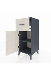 Hyperion Komodin Tek Raflı Tek Çekmeceli Tek Kapaklı 44x44x106 Antrasit-Aytaşı