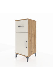 Hyperion Komodin Tek Raflı Tek Çekmeceli Tek Kapaklı 44x44x106 Çam-Aytaşı
