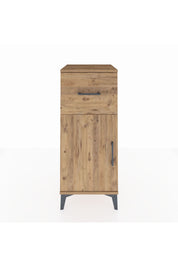 Hyperion Komodin Tek Raflı Tek Çekmeceli Tek Kapaklı 44x44x106 Çam-Çam