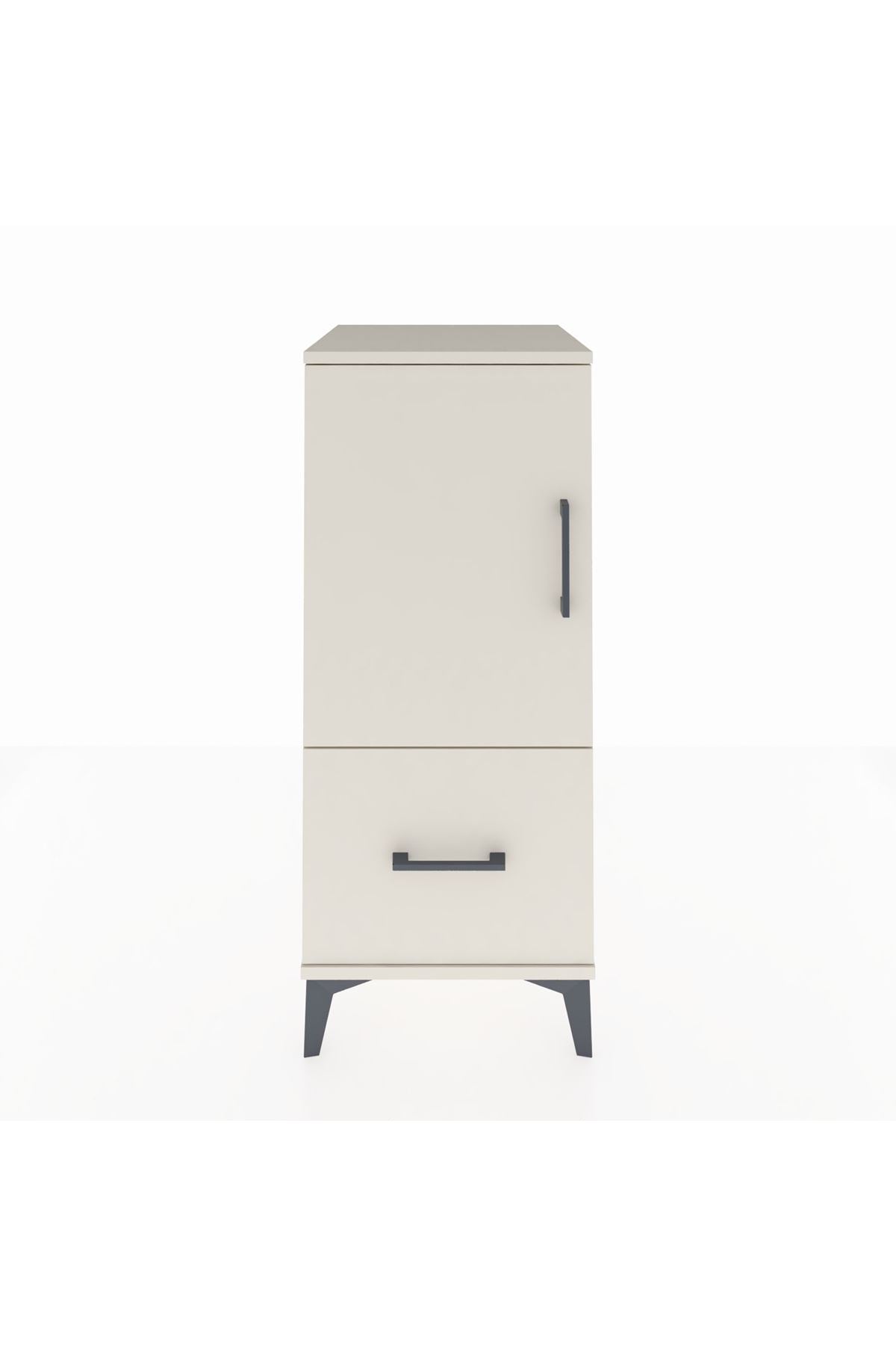 Hyperion Komodin 2 Raflı Tek Çekmeceli Tek Kapaklı 44x44x106 Aytaşı-Aytaşı