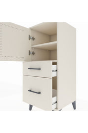 Hyperion Komodin 2 Raflı 2 Çekmeceli Tek Kapaklı 44x44x106 Aytaşı-Aytaşı